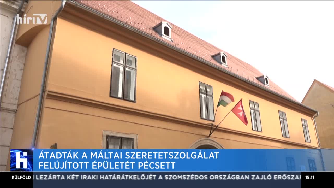 Átadták a Máltai Szeretetszolgálat felújított épületét Pécsett