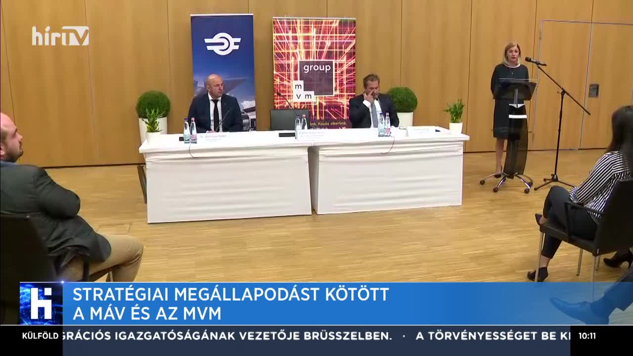 Stratégiai megállapodást kötött a MÁV és az MVM