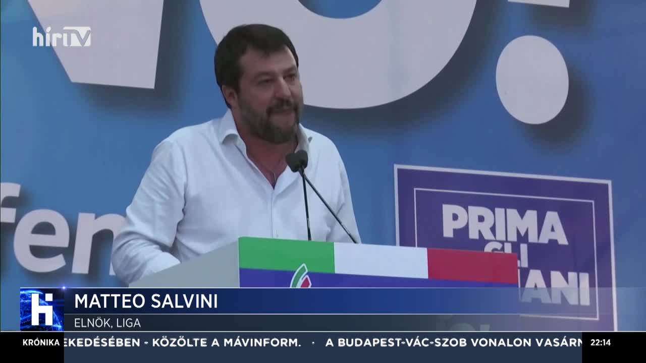 A magyar miniszterelnököt méltatta Salvini 