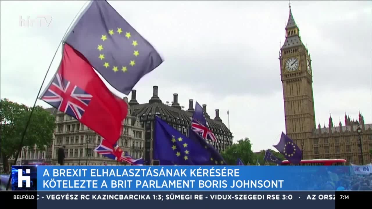 A Brexit elhalasztására kötelezte a brit parlament Boris Johsont
