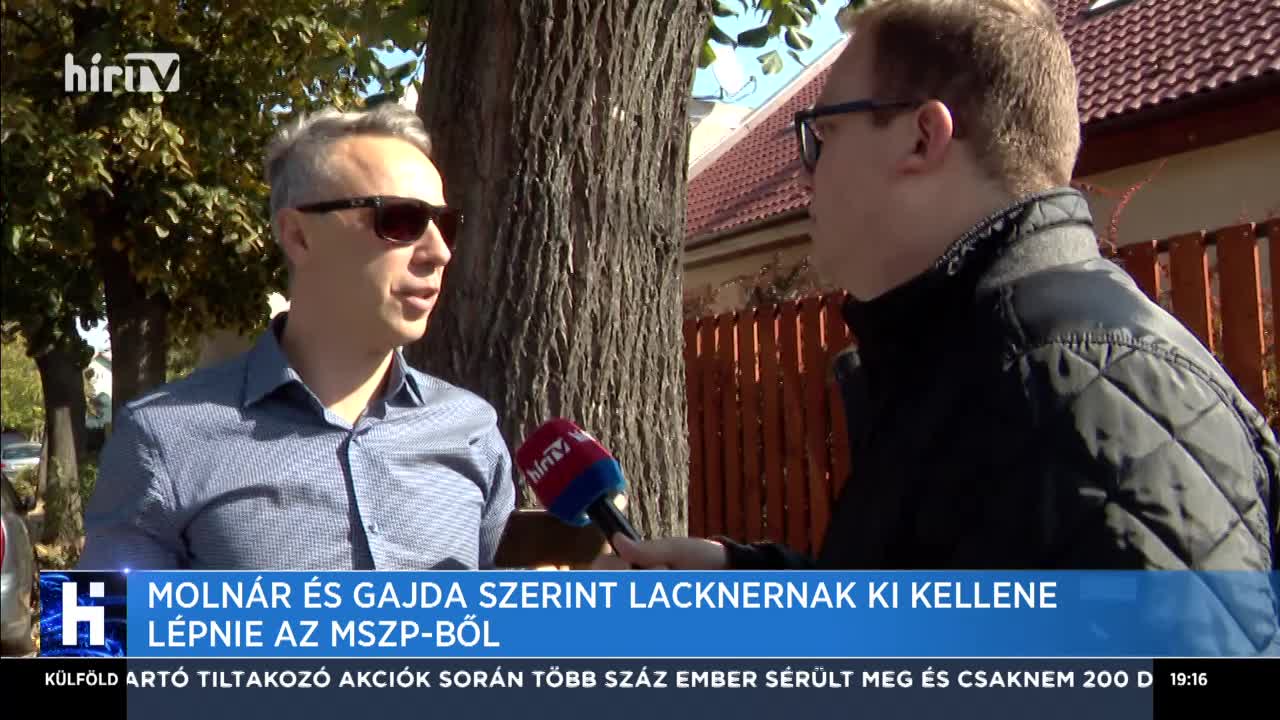 Molnár és Gajda szerint Lacknernak ki kellene lépnie az MSZP-ből