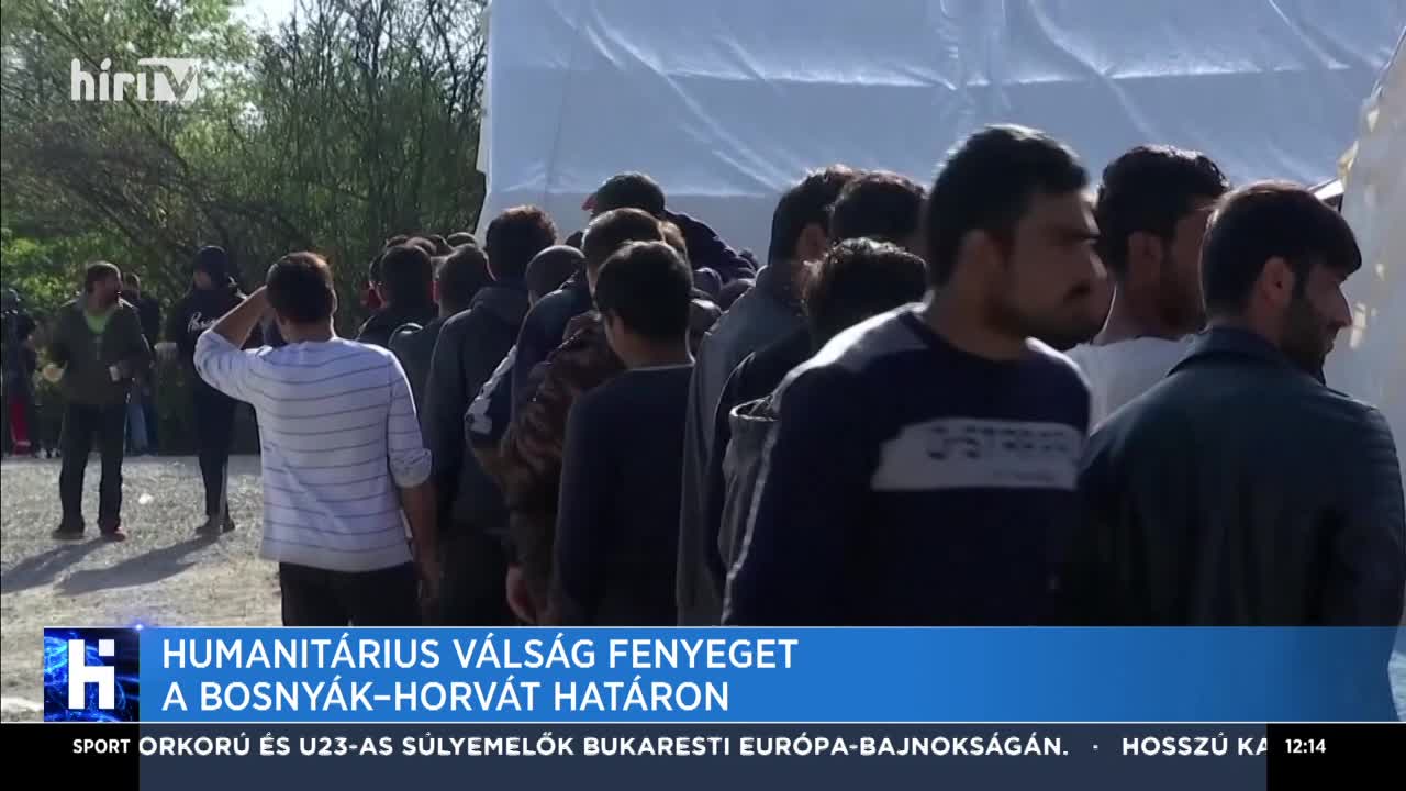 Humanitárius válság fenyeget a bosnyák-horvát határon