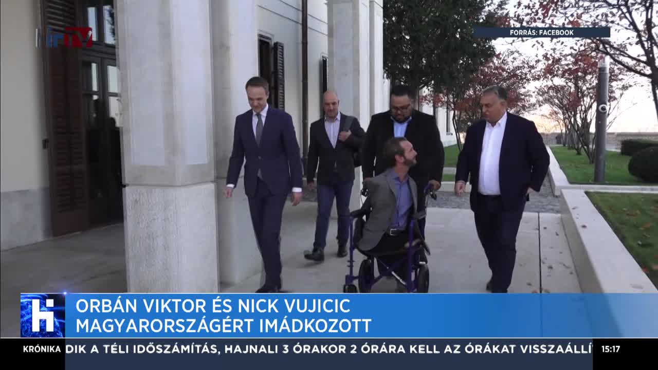 Orbán Viktor és Nick Vujicic Magyarországért imádkozott