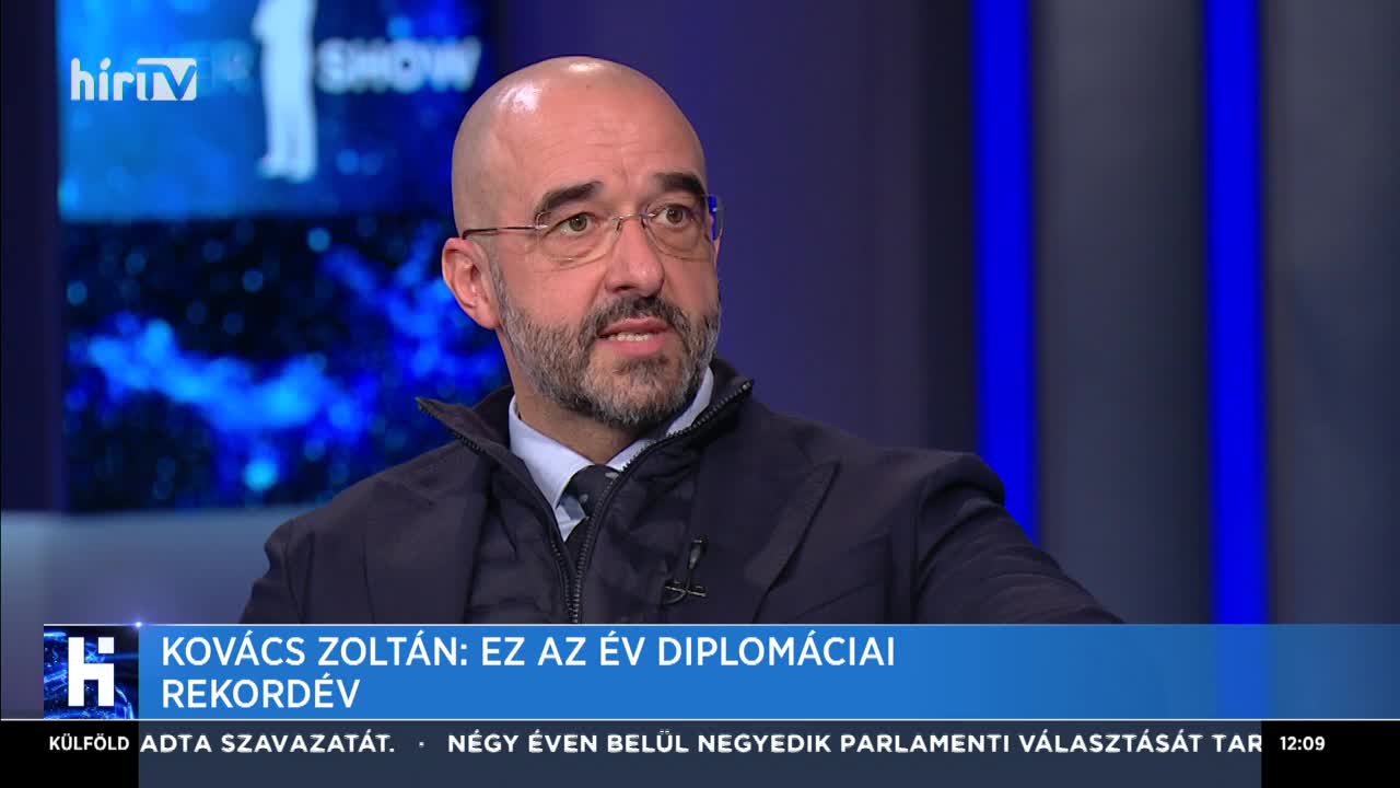 Kovács Zoltán: Ez az év diplomáciai rekordév