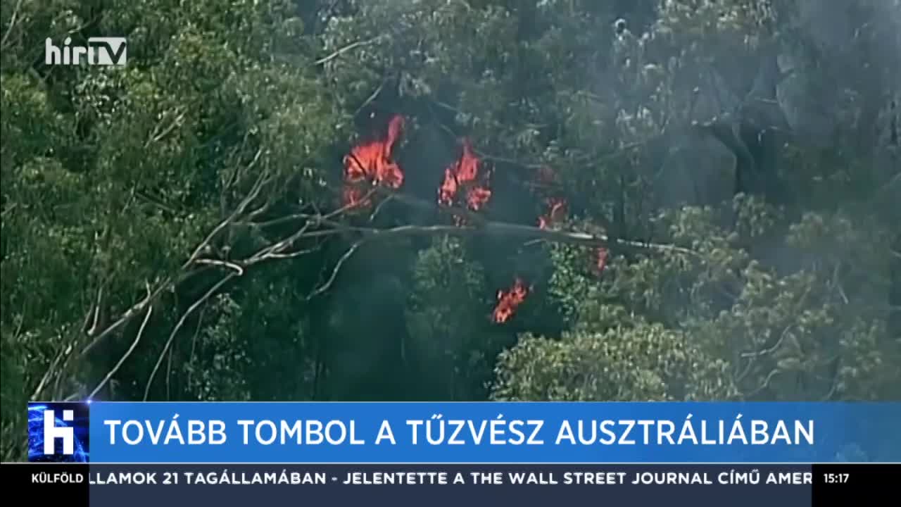 Tovább tombol a tűzvész Ausztráliában