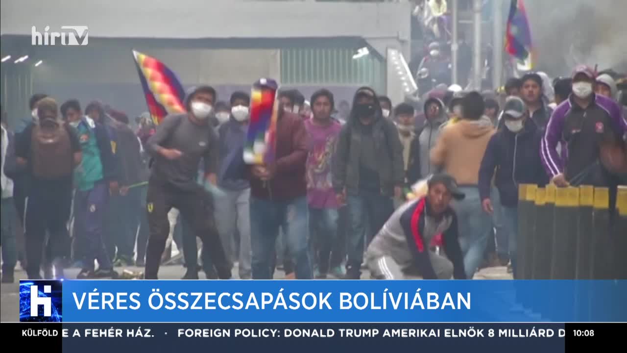 Véres összecsapások Bolíviában