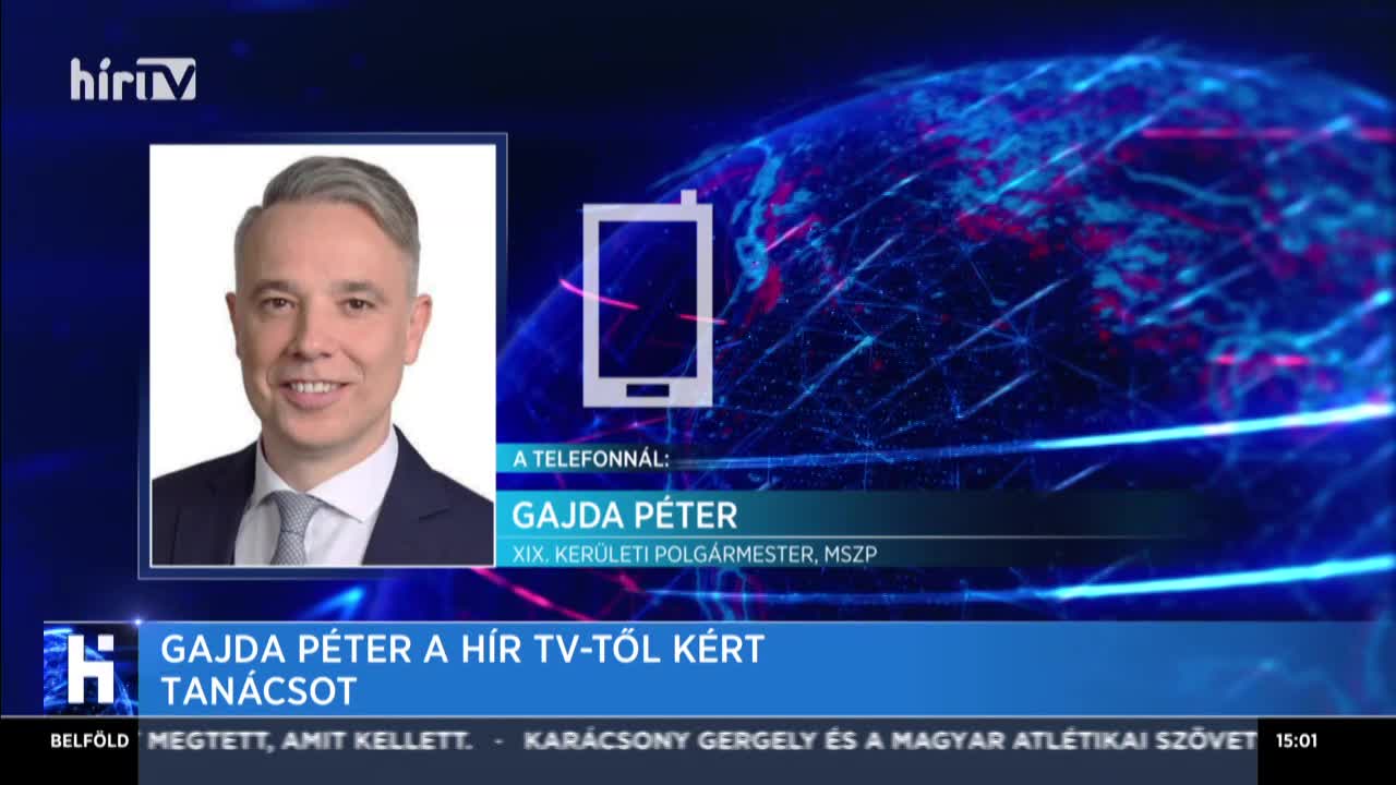 Gajda Péter a Hír TV-től kért tanácsot