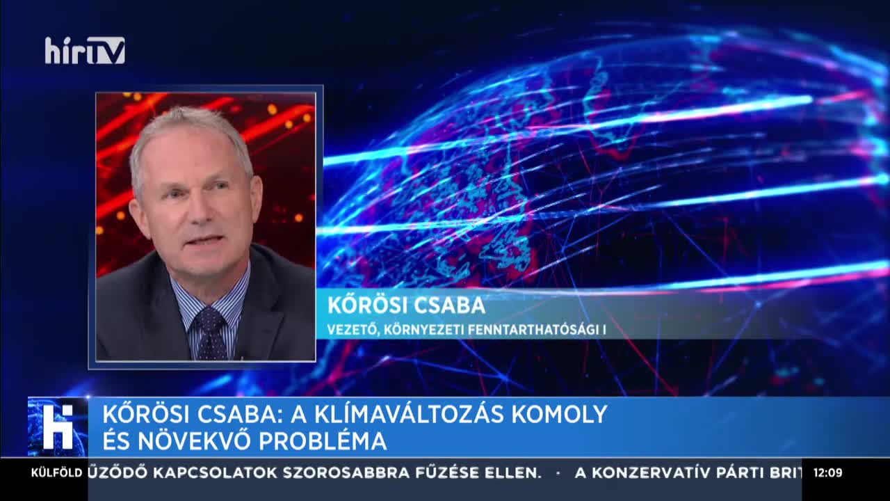 Kőrösi Csaba: A klímaváltozás komoly és növekvő probléma