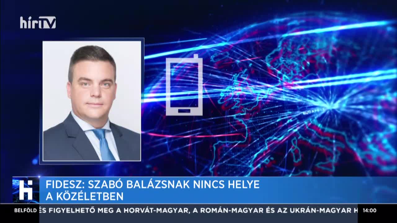 Fidesz: Szabó Balázsnak, nincs helye a közéletben