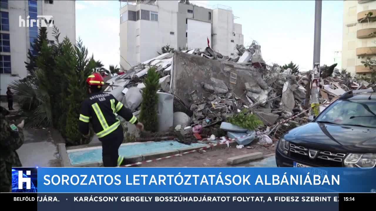 Többeket őrizetbe vettek Albániában épületbiztonsági előírások megszegése miatt