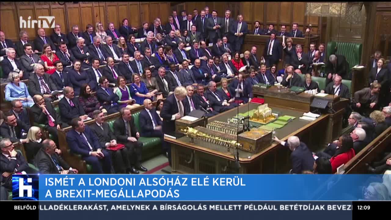 Ismét a londoni alsóház elé kerül a Brexit-megállapodás