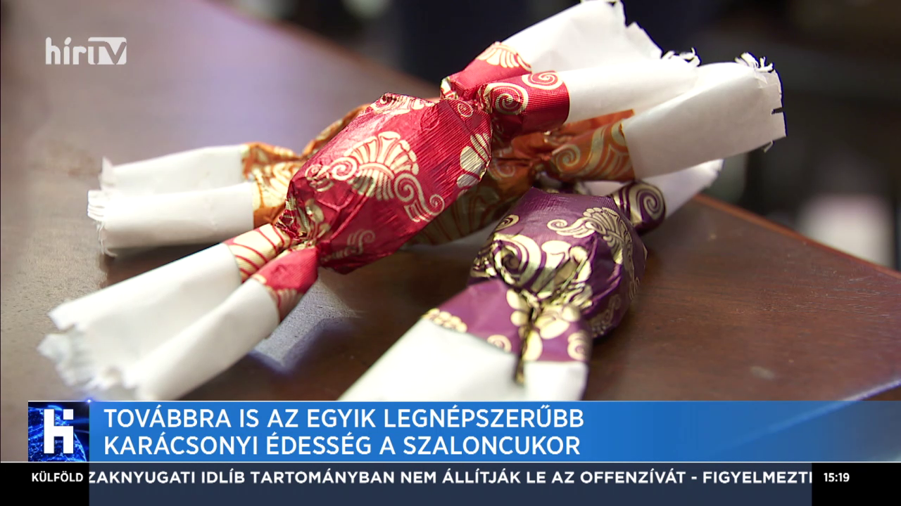 Továbbra is az egyik legnépszerűbb karácsonyi édesség a szaloncukor