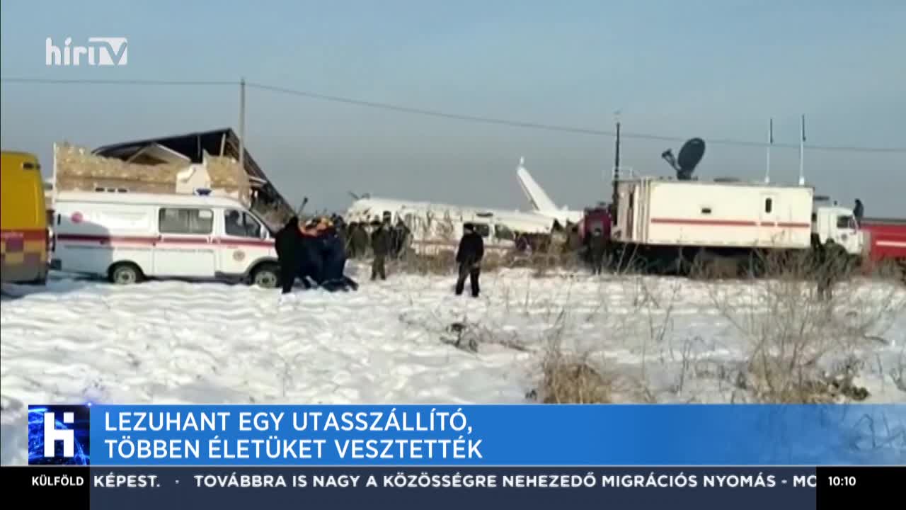 Visszazuhant felszállás után egy repülőgép Kazahsztánban, legalább kilencen meghaltak