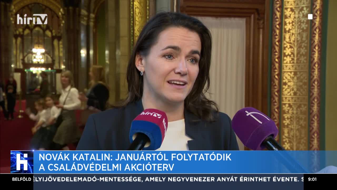 Novák Katalin: Januártól folytatódik a Családvédelmi Akcióterv