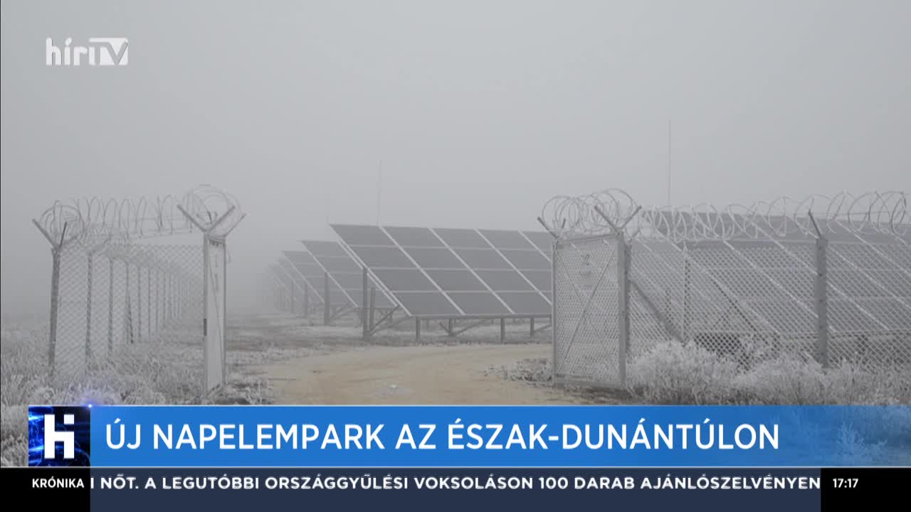 Új napelempark az Észak-Dunántúlon