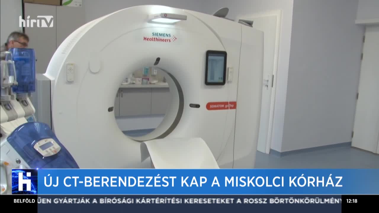 Új CT-berendezést kap a Miskolci Kórház
