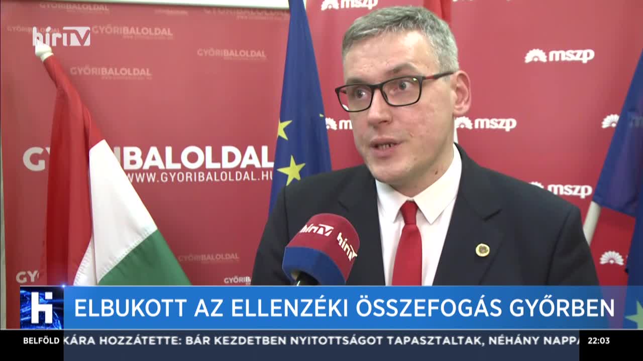 Elbukott az ellenzéki összefogás Győrben