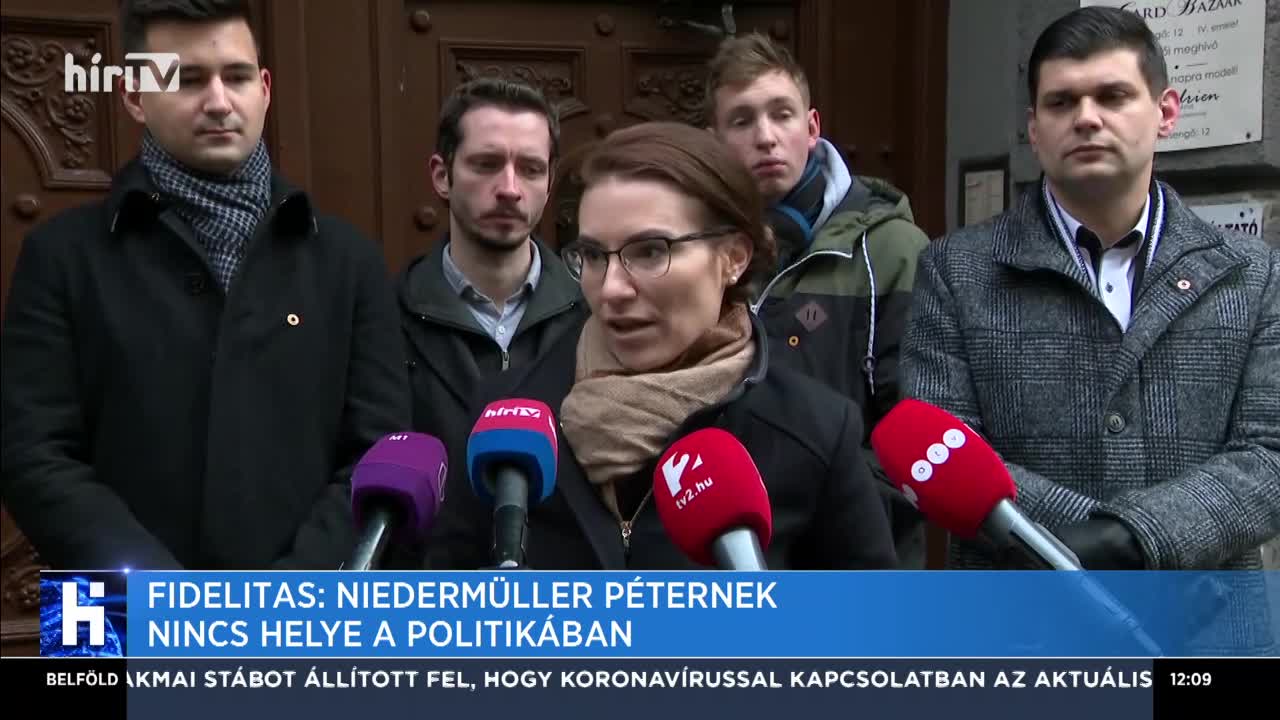 Fidelitas: Niedermüller Péternek nincs helye a politikában
