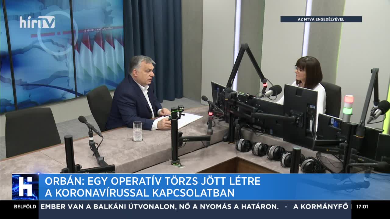 Orbán: Egy operatív törzs jött létre a koronavírussal kapcsolatban