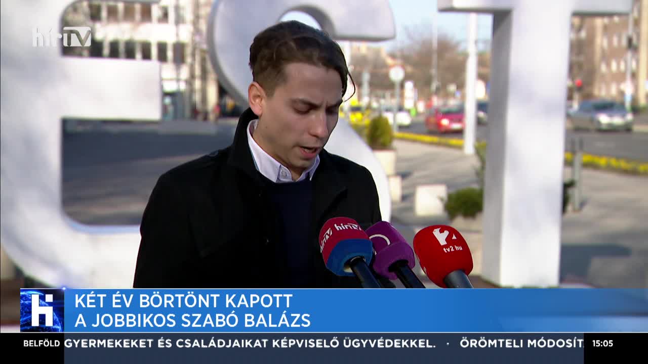 Két év börtönt kapott a jobbikos Szabó Balázs