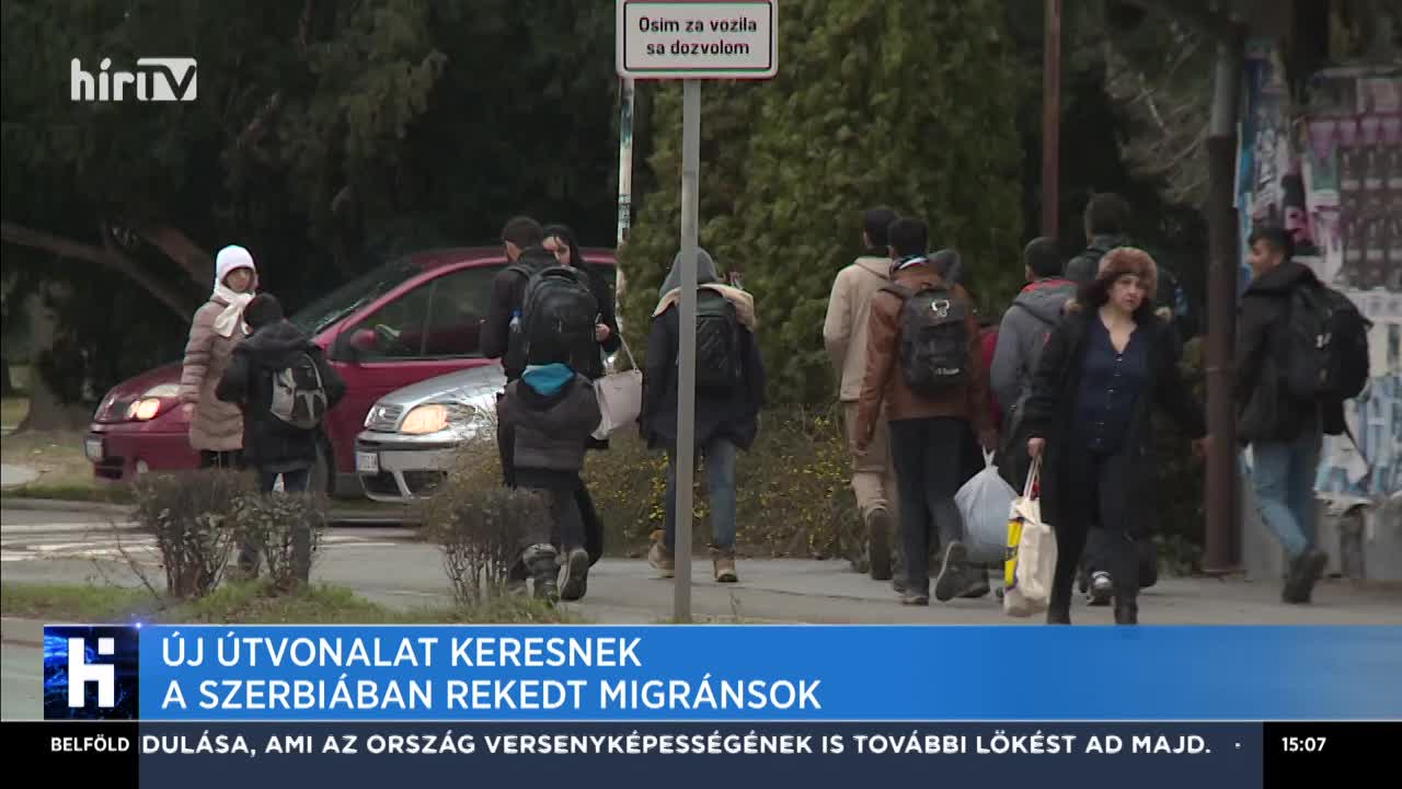Új útvonalat keresnek a Szerbiában rekedt migránsok
