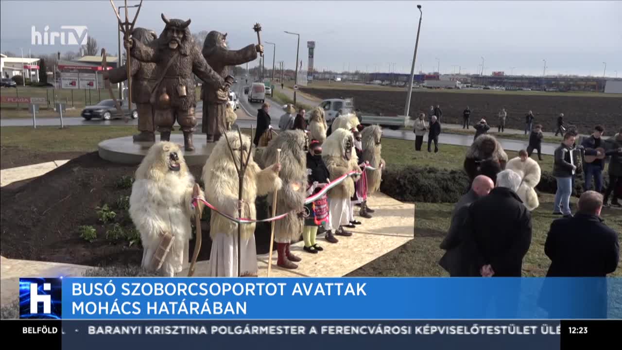 Busó szoborcsoportot avattak Mohács határában