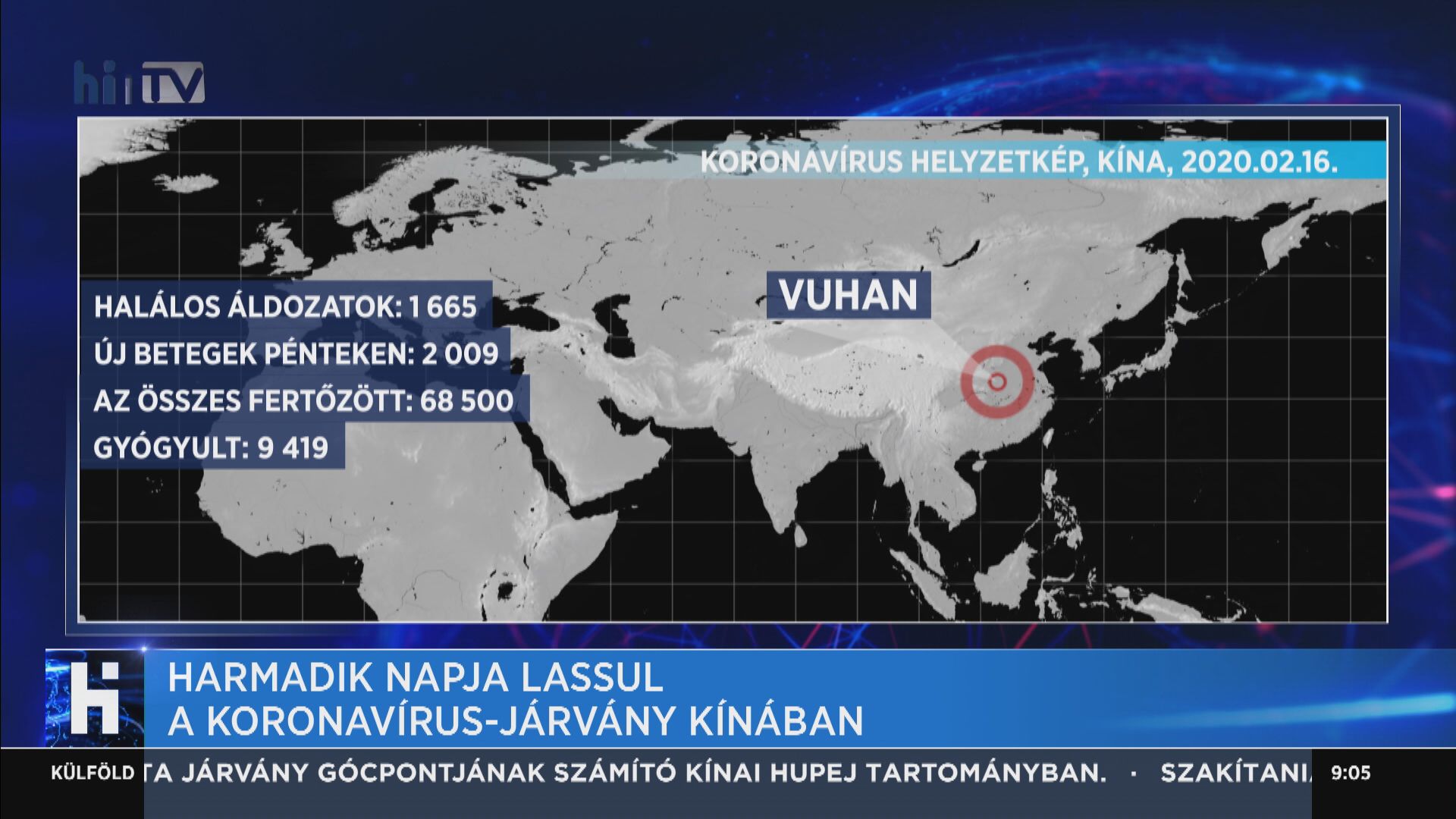 Harmadik napja lassul a koronavírus-járvány Kínában