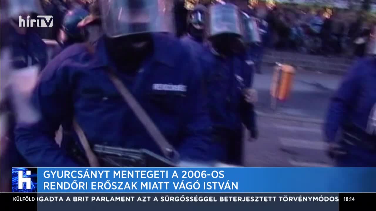 Gyurcsányt mentegeti a 2006-os rendőri erőszak miatt Vágó István