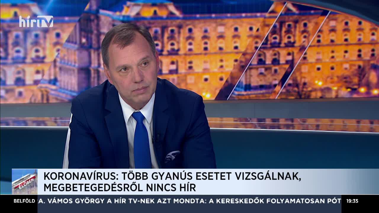 Dr. Szlávik János: Szerencsére még egyetlen fertőzöttet sem találtunk