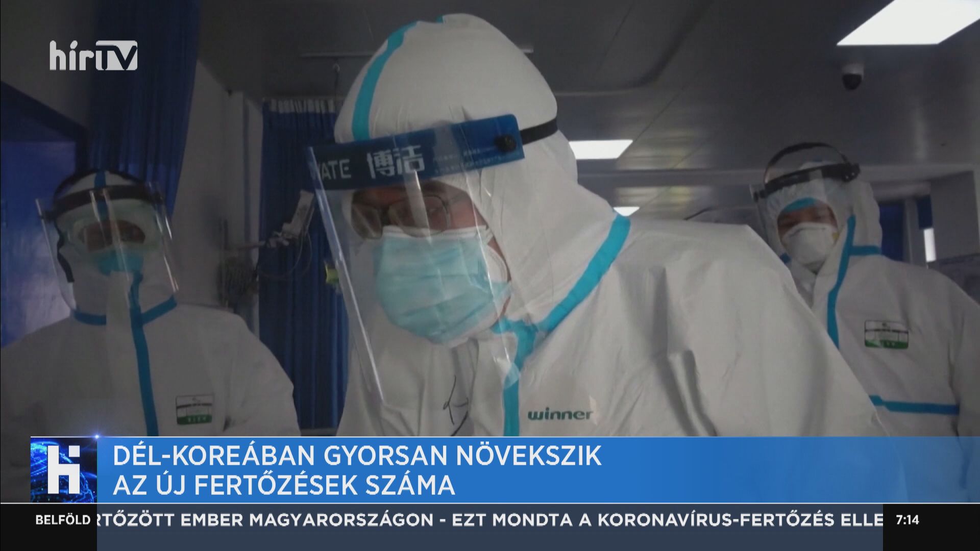 Dél-Koreában gyorsan növekszik az új fertőzések száma