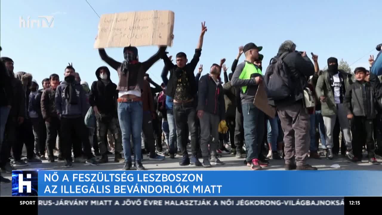 Nő a feszültség Leszboszon az illegális bevándorlók miatt