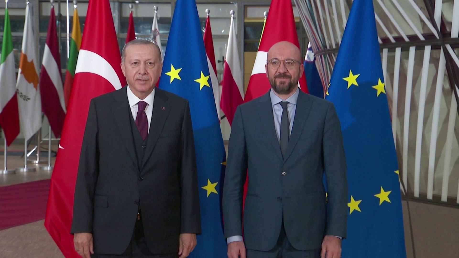 Az uniós vezetőkkel tárgyalt a török elnök Brüsszelben