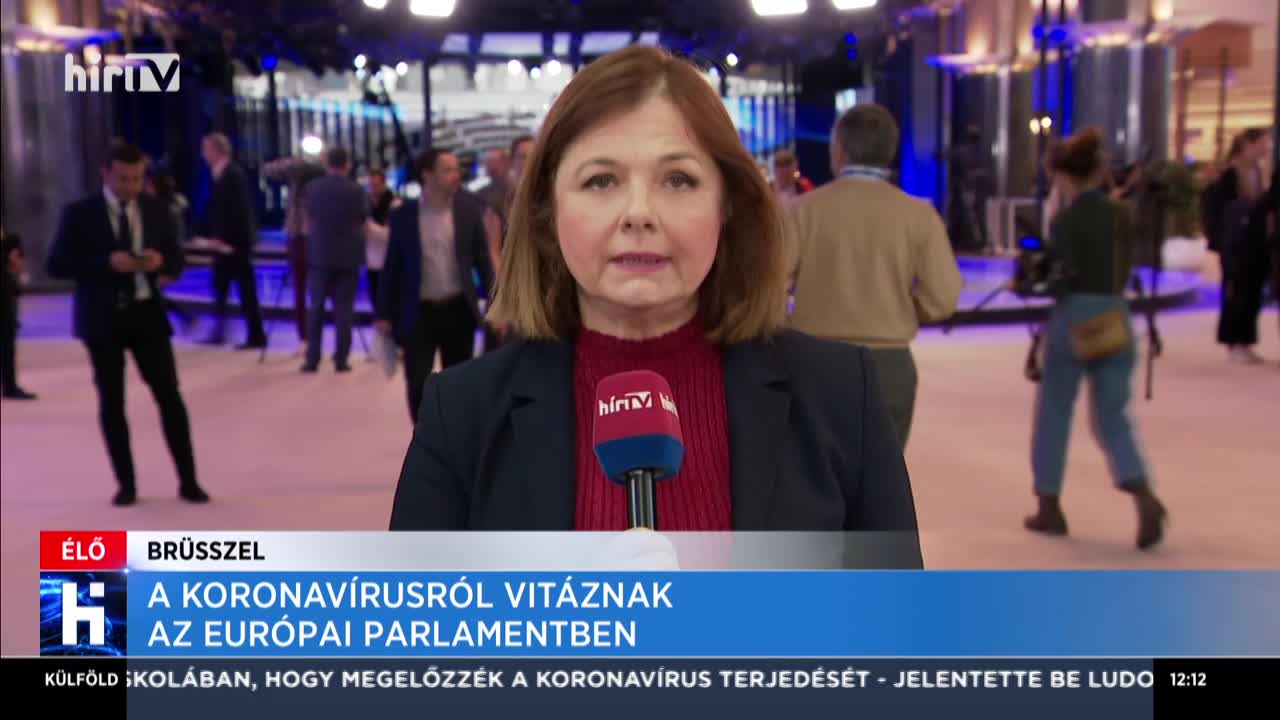 A koronavírusról vitáznak az Európai Parlamentben