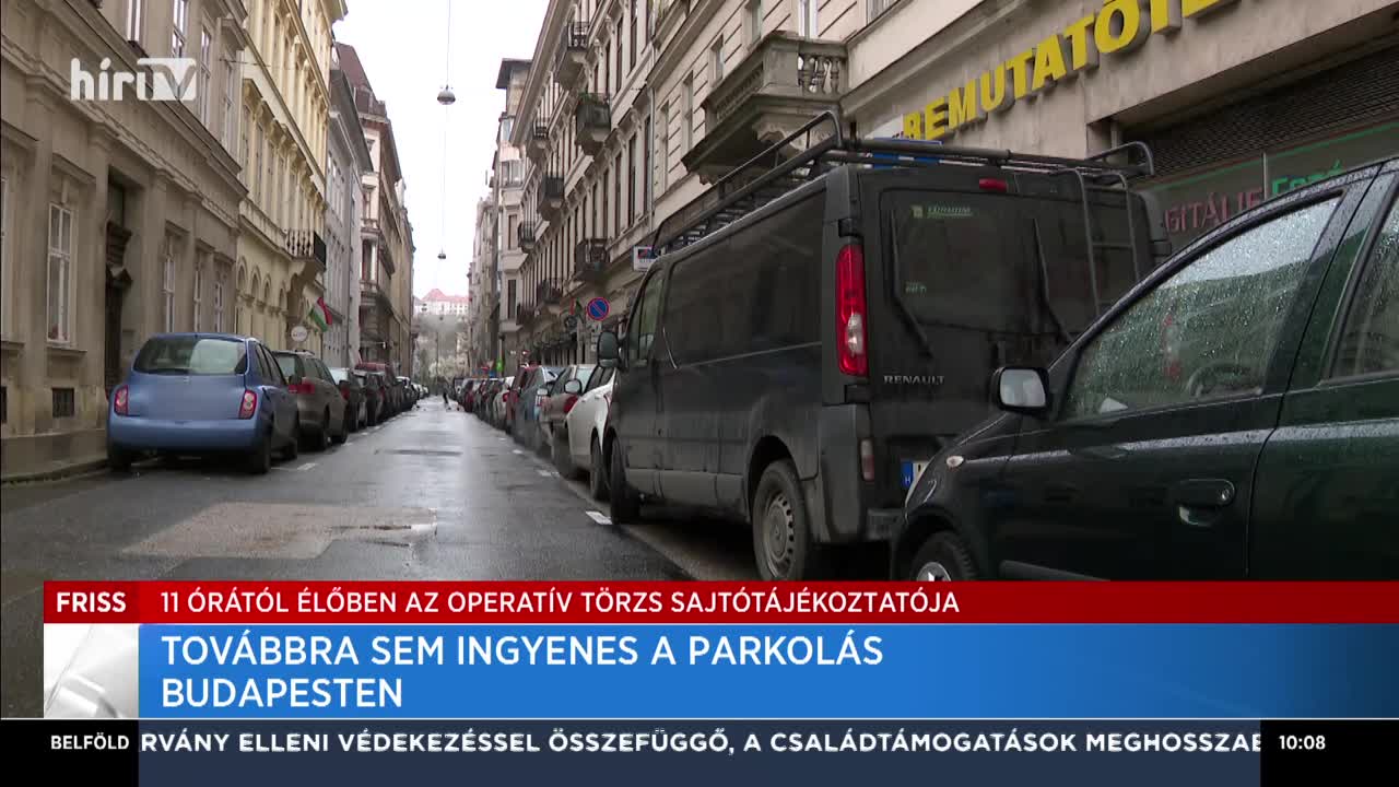 Továbbra sem ingyenes a parkolás Budapesten