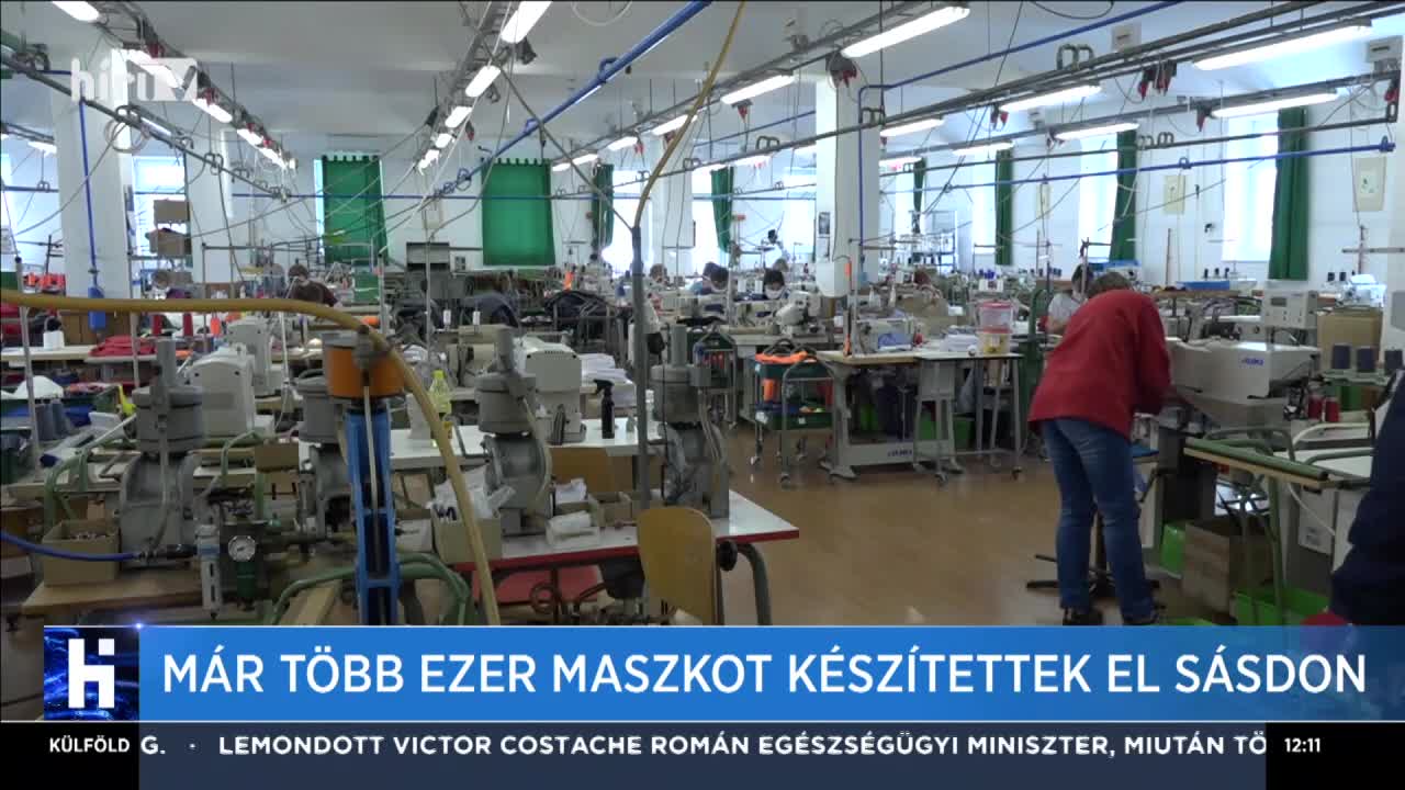 Már több ezer maszkot készítettek el Sásdon