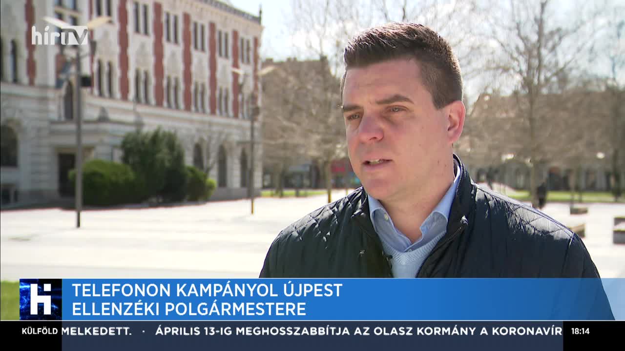 Telefonon kampányol Újpest ellenzéki polgármestere