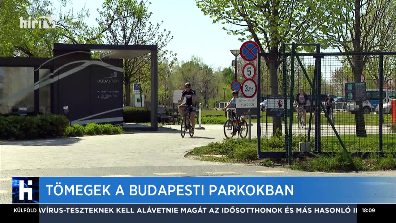 Tömegek a budapesti parkokban