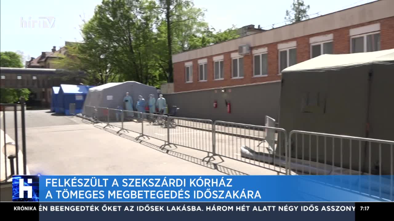 Felkészült a szekszárdi kórház a tömeges megbetegedés időszakára