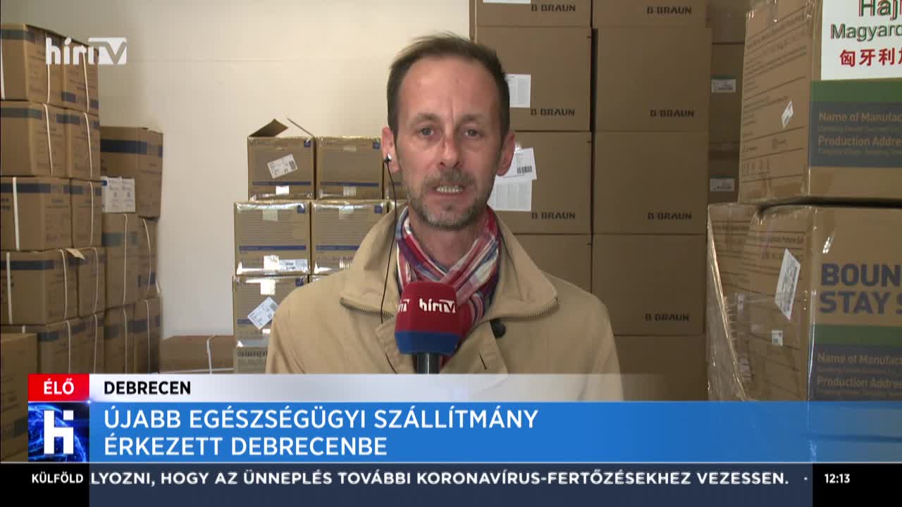 Újabb egészségügyi szállítmány érkezett Debrecenbe