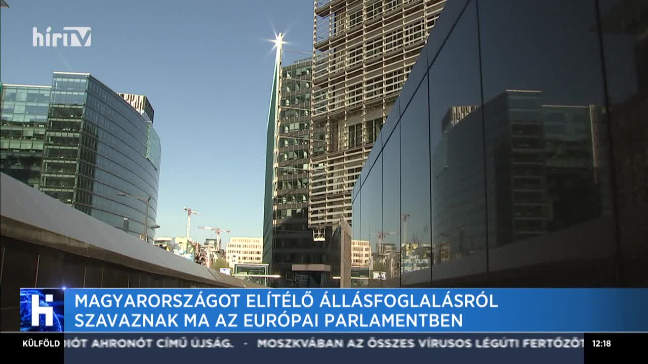 Magyarországot elítélő állásfoglalásról szavaznak ma az Európai Parlamentben 
