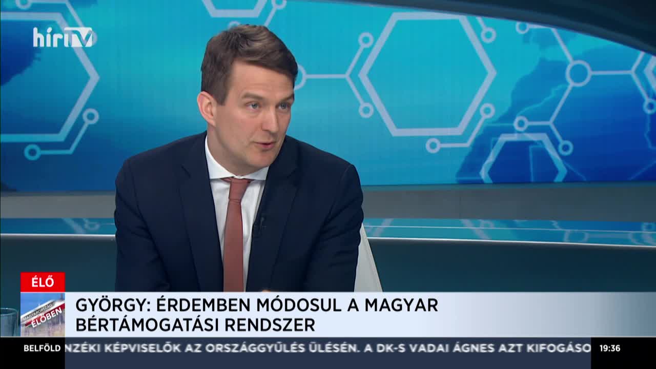 György László: Érdemben módosul a magyar bértámogatási rendszer