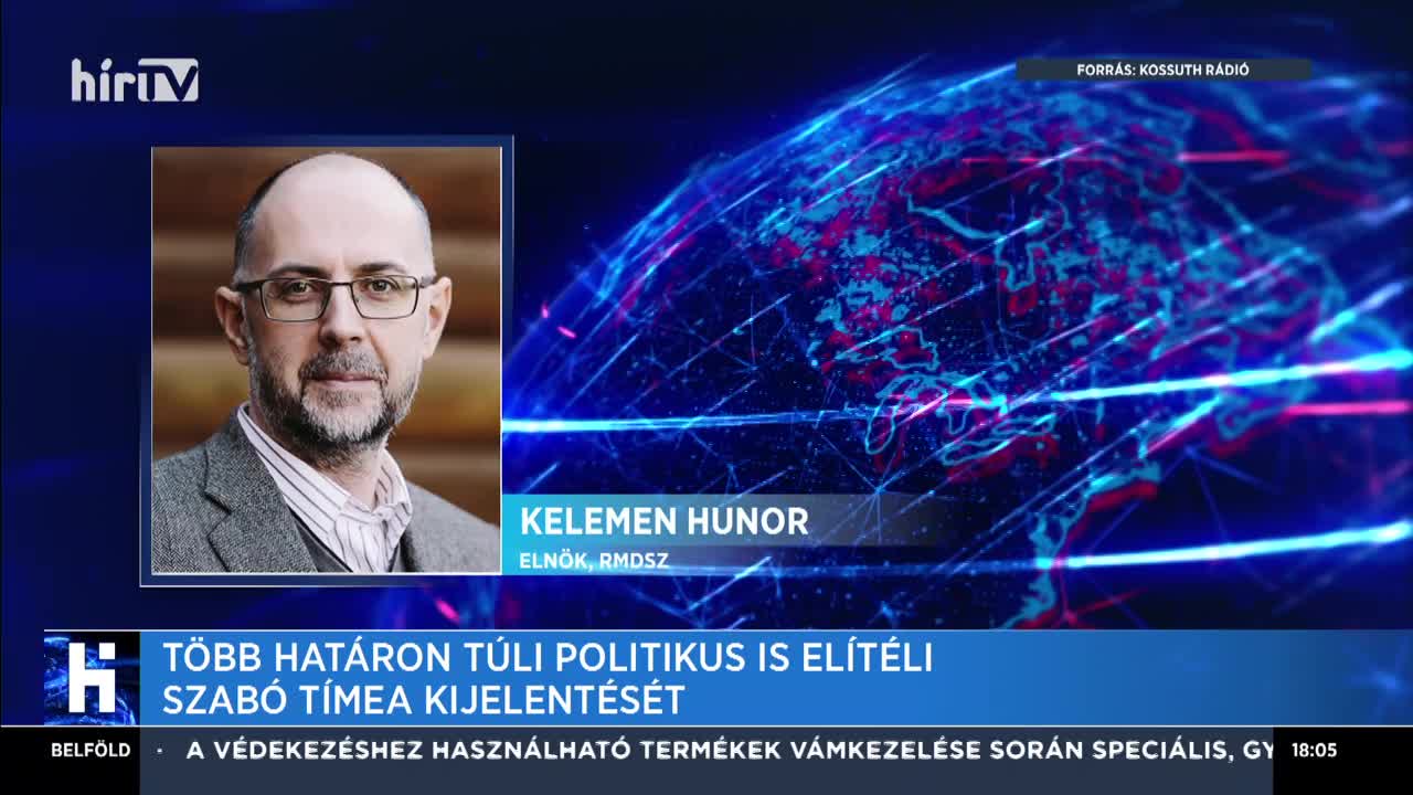 Több határon túli politikus is elítéli Szabó Tímea kijelentését