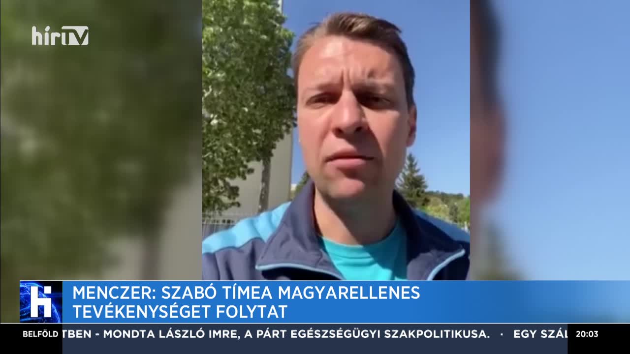 Menczer: Szabó Tímea magyarellenes tevékenységet folytat