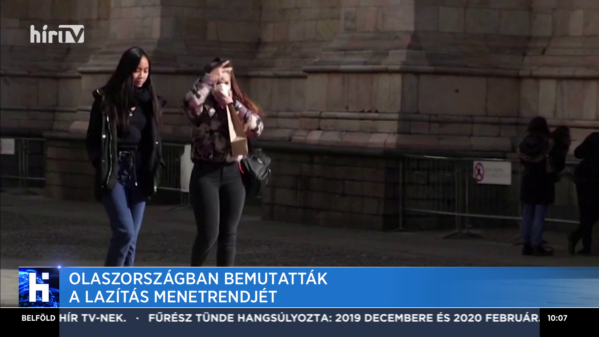 Olaszországban bemutatták a lazítás menetrendjét