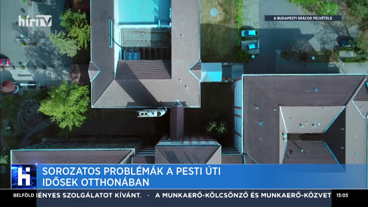 Sorozatos problémák a Pesti Úti Idősek Otthonában