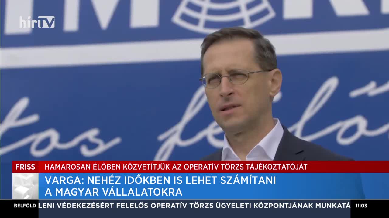 Varga: Nehéz időkben is lehet számítani a magyar vállalatokra