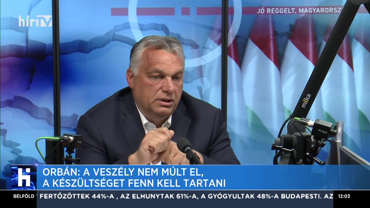 Orbán Viktor: Nehéz időszakon vannak túl emberek tízezrei