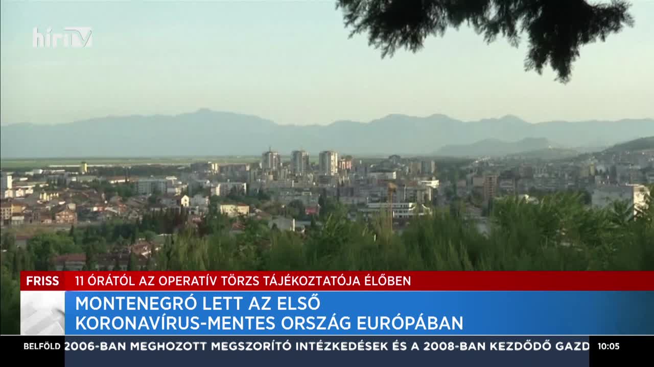 Montenegró lett az első koronavírus-mentes ország Európában