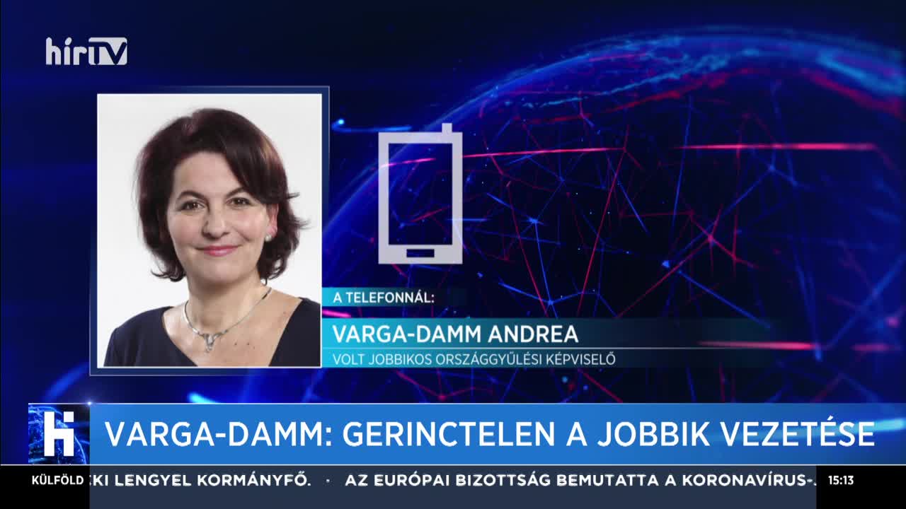 Varga-Damm: Gerinctelen a Jobbik vezetése