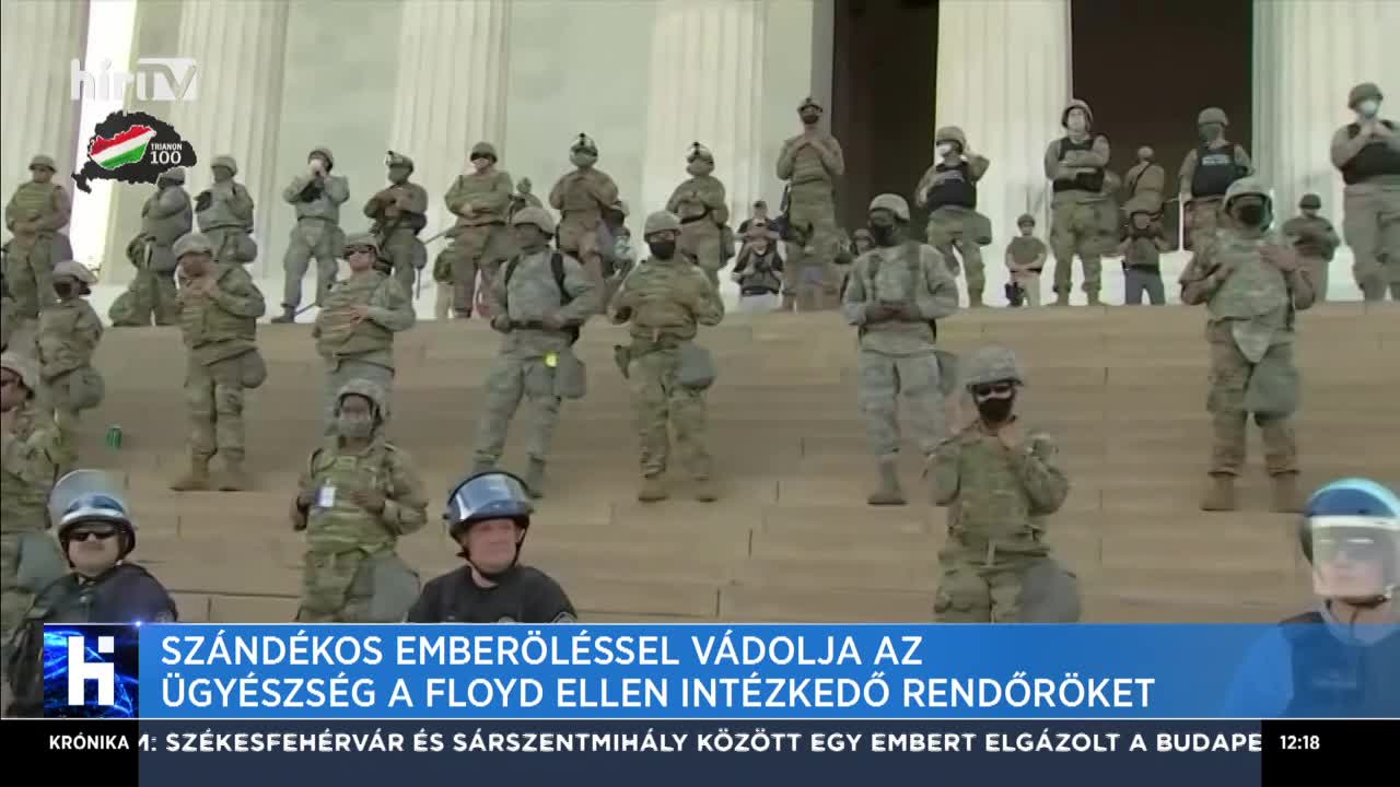 Szándékos emberöléssel vádolja az ügyészség a Floyd ellen intézkedő rendőröket